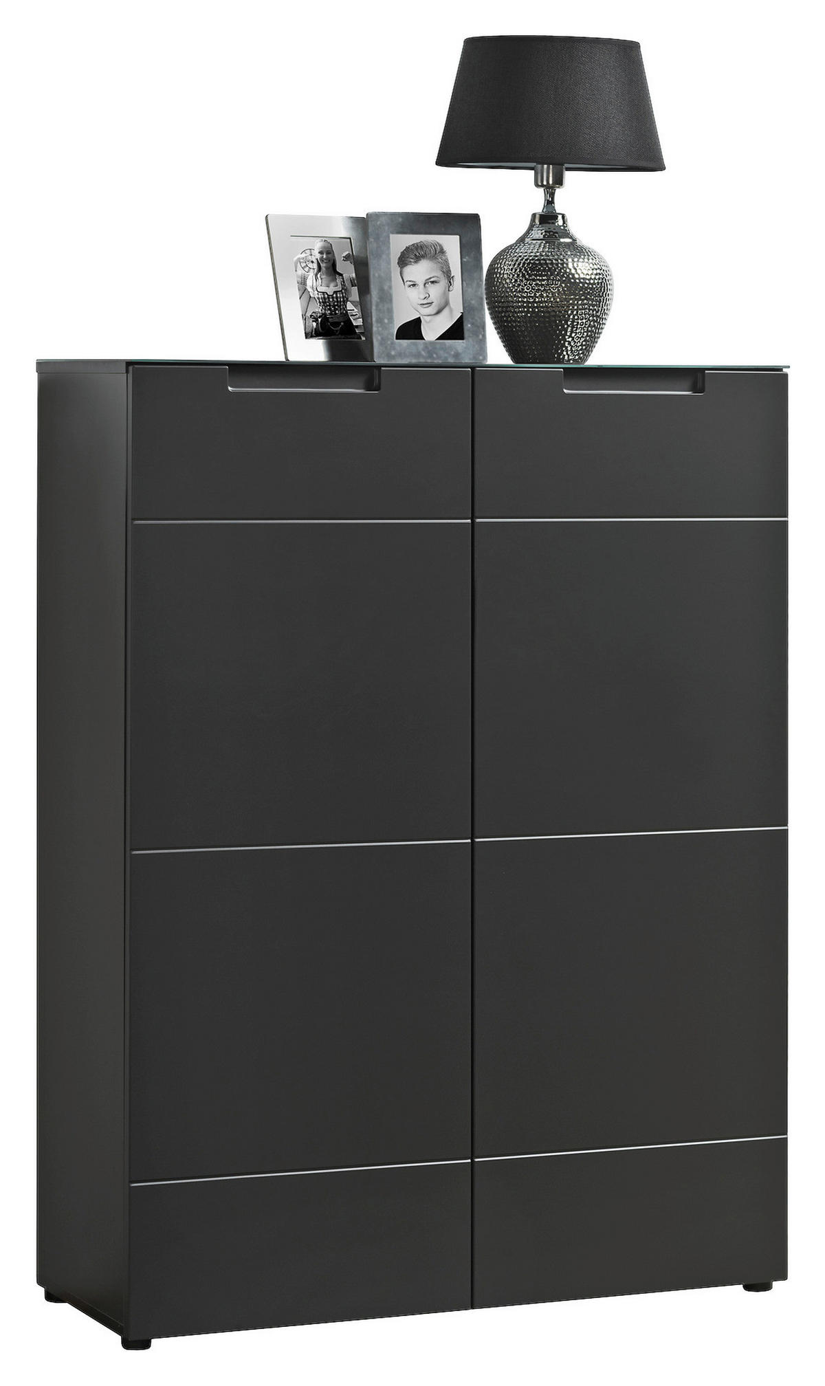 Kommode Mailand 11 anthrazit B/H/T: ca. 90x120x34 cm Mailand 11 - anthrazit (90,00/120,00/34,00cm)