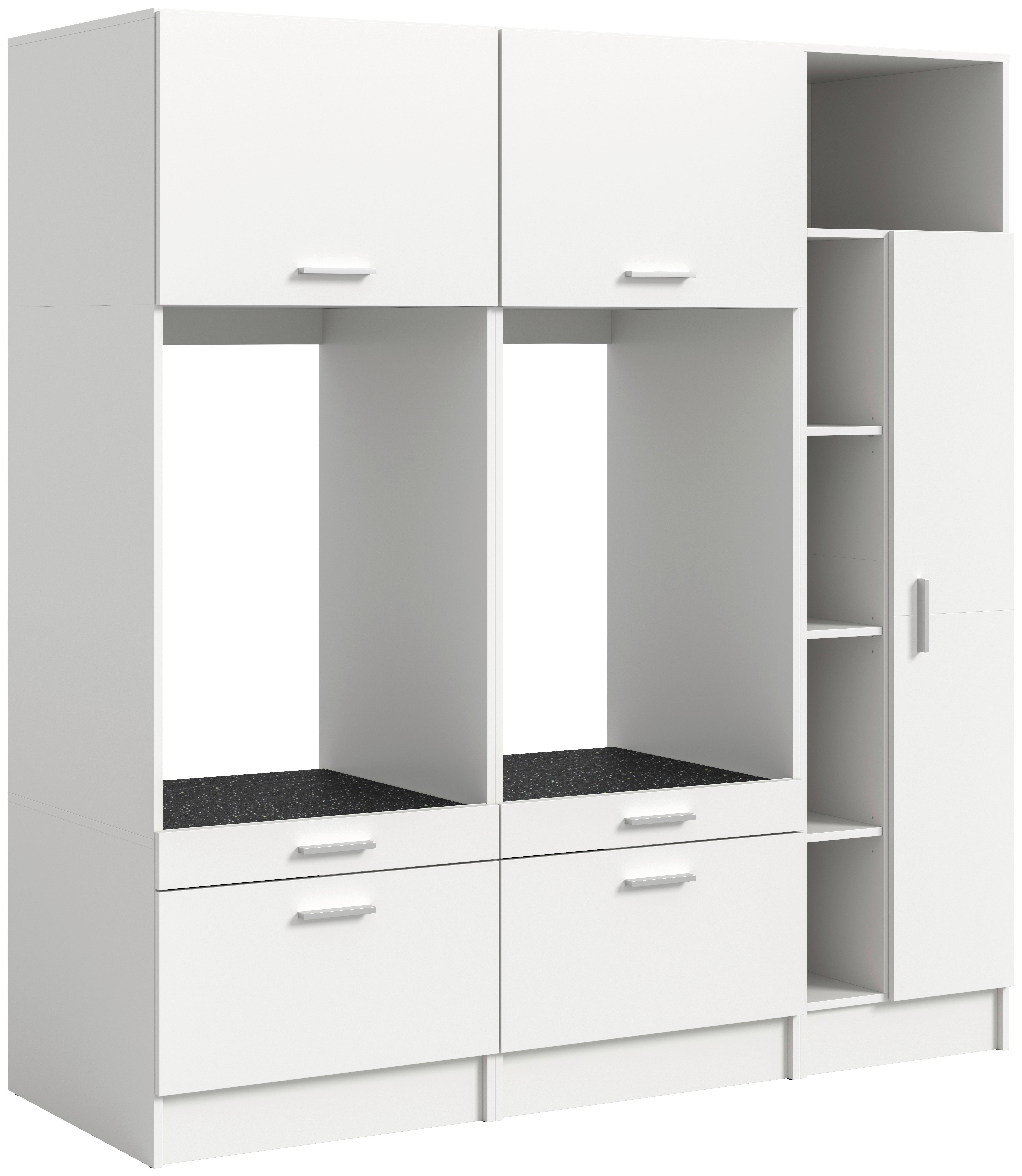 Waschmaschinenumbauschrank Free weiß B/H/T: ca. 182x195x68 cm Free - weiß (182,00/195,00/68,00cm) - xonox.home