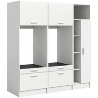 Waschmaschinenumbauschrank Free weiß B/H/T: ca. 182x195x68 cm Free - weiß (182,00/195,00/68,00cm) - xonox.home