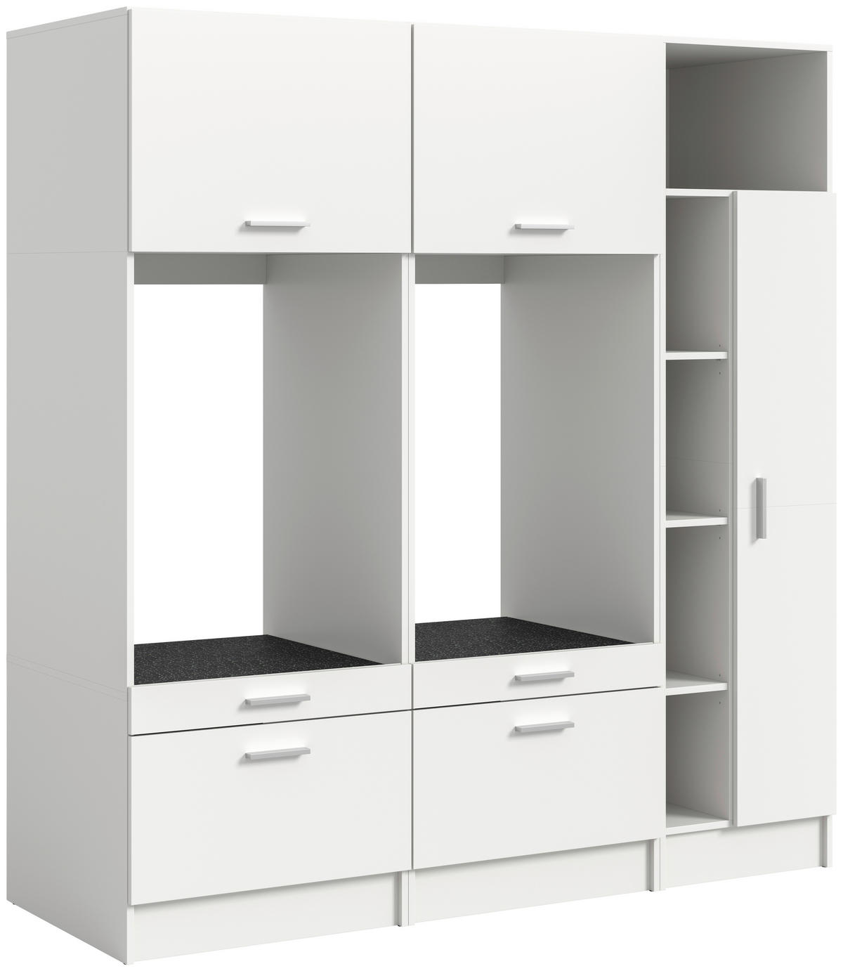Waschmaschinenumbauschrank Free weiß B/H/T: ca. 182x195x68 cm Free - weiß (182,00/195,00/68,00cm) - xonox.home