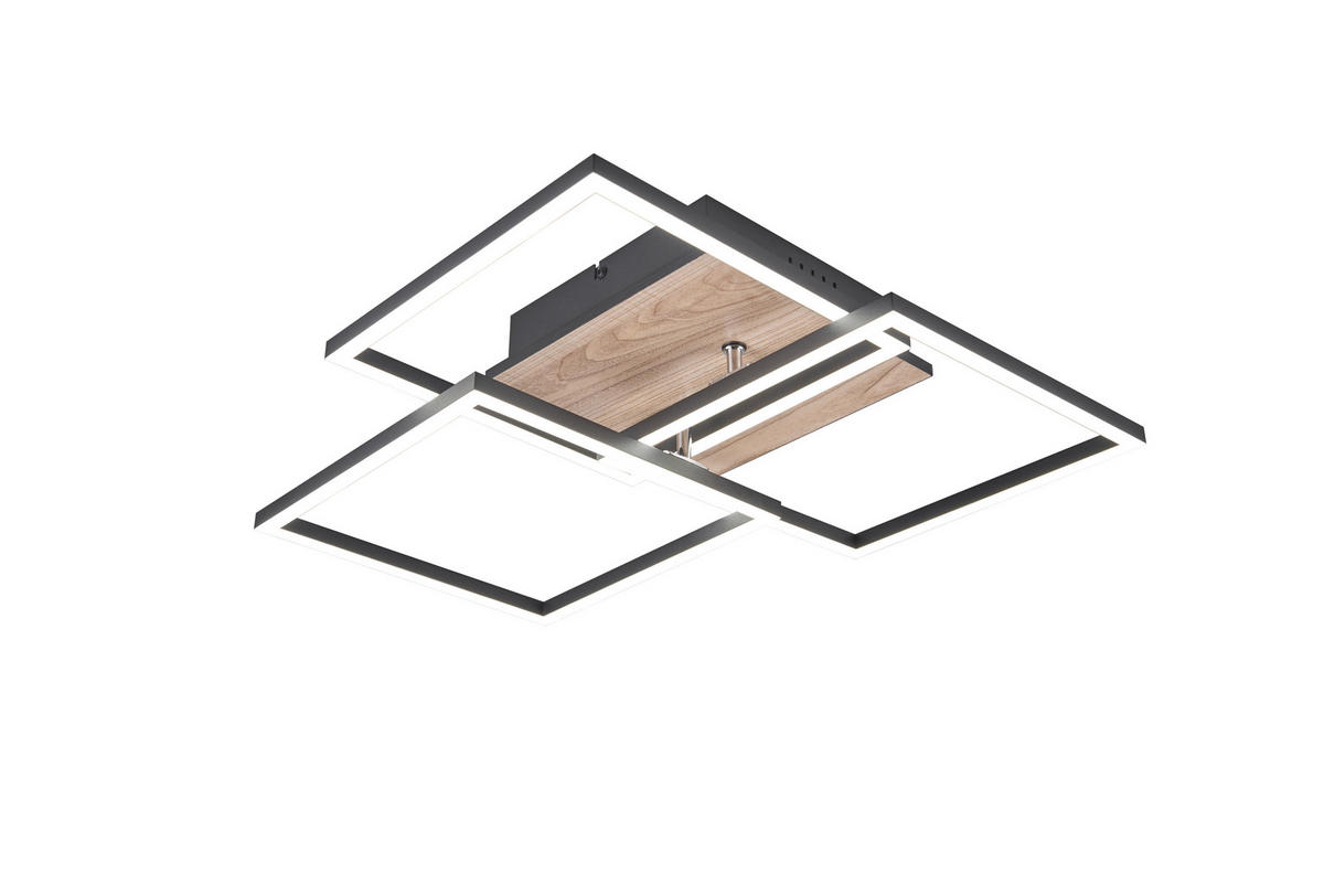 Reality LED-Deckenleuchte R62883135 Mobile schwarz Acryl Metall MDF B/H/T: ca. 39x10x42 cm 1 Brennstellen Mobile - schwarz (39,00/10,00/42,00cm) - Reality