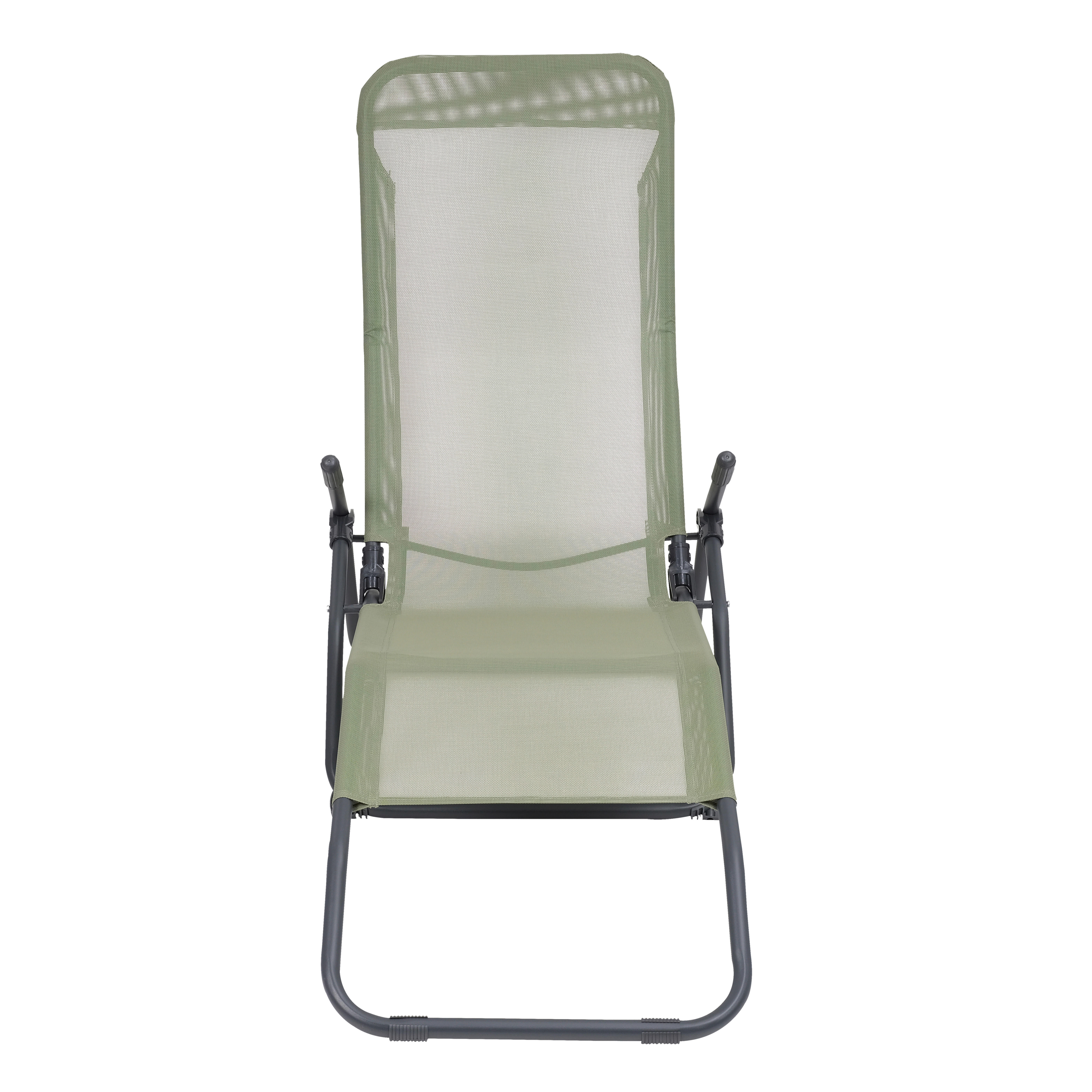 POCOline Wellnessliege salbei Textilene B/H/L: ca. 59x98x145 cm Wellnessliege - anthrazit/salbei (145,00/59,00/98,00cm) - POCOline