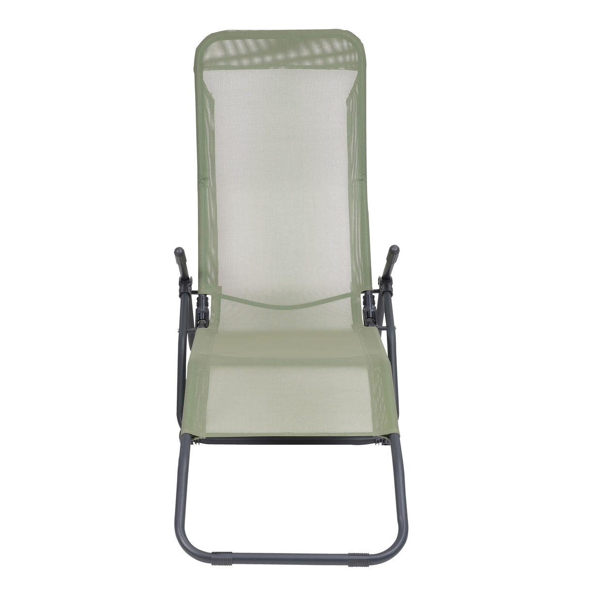 POCOline Wellnessliege salbei Textilene B/H/L: ca. 59x98x145 cm Wellnessliege - anthrazit/salbei (145,00/59,00/98,00cm) - POCOline