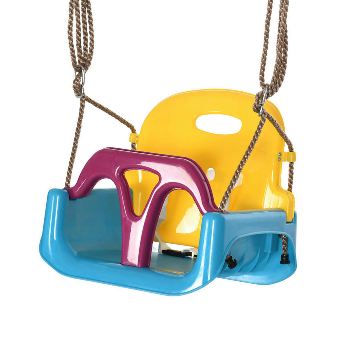 Outsunny Schaukel blau B/H/L: ca. 33x42x180 cm Kinderschaukel - lila/blau (180,00/33,00/42,00cm) - Outsunny