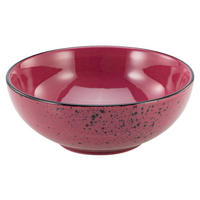 CreaTable Schalen-Set NATURE COLLECTION weinrot Steinzeug D: ca. 16,5 cm NATURE COLLECTION - weinrot (16,50cm) - CreaTable