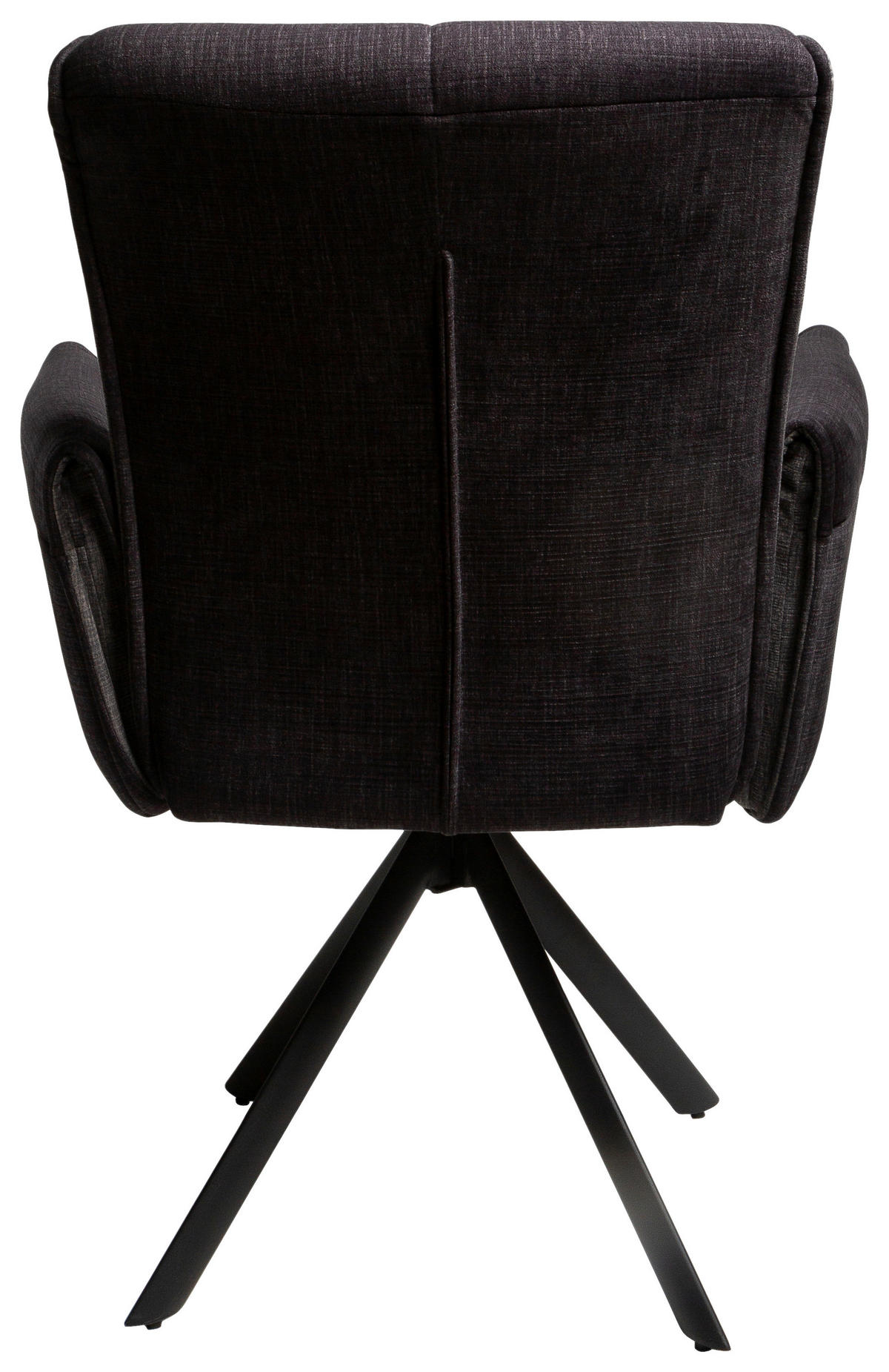 Armlehnstuhl Renate dunkelgrau Samt B/H/T: ca. 59x92x67 cm Renate - schwarz/dunkelgrau (59,00/92,00/67,00cm)