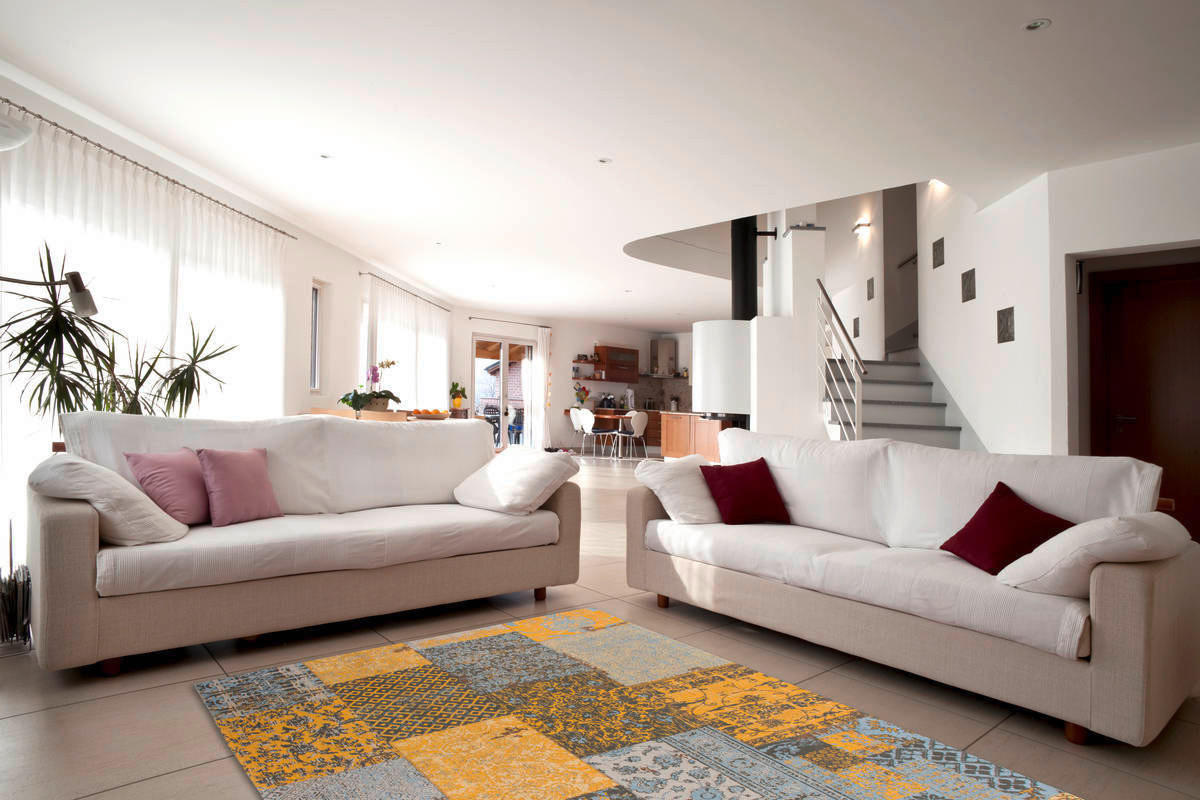 360Living Teppich Symphony gold B/L: ca. 200x290 cm Symphony - gold (200,00/290,00cm) - 360Living