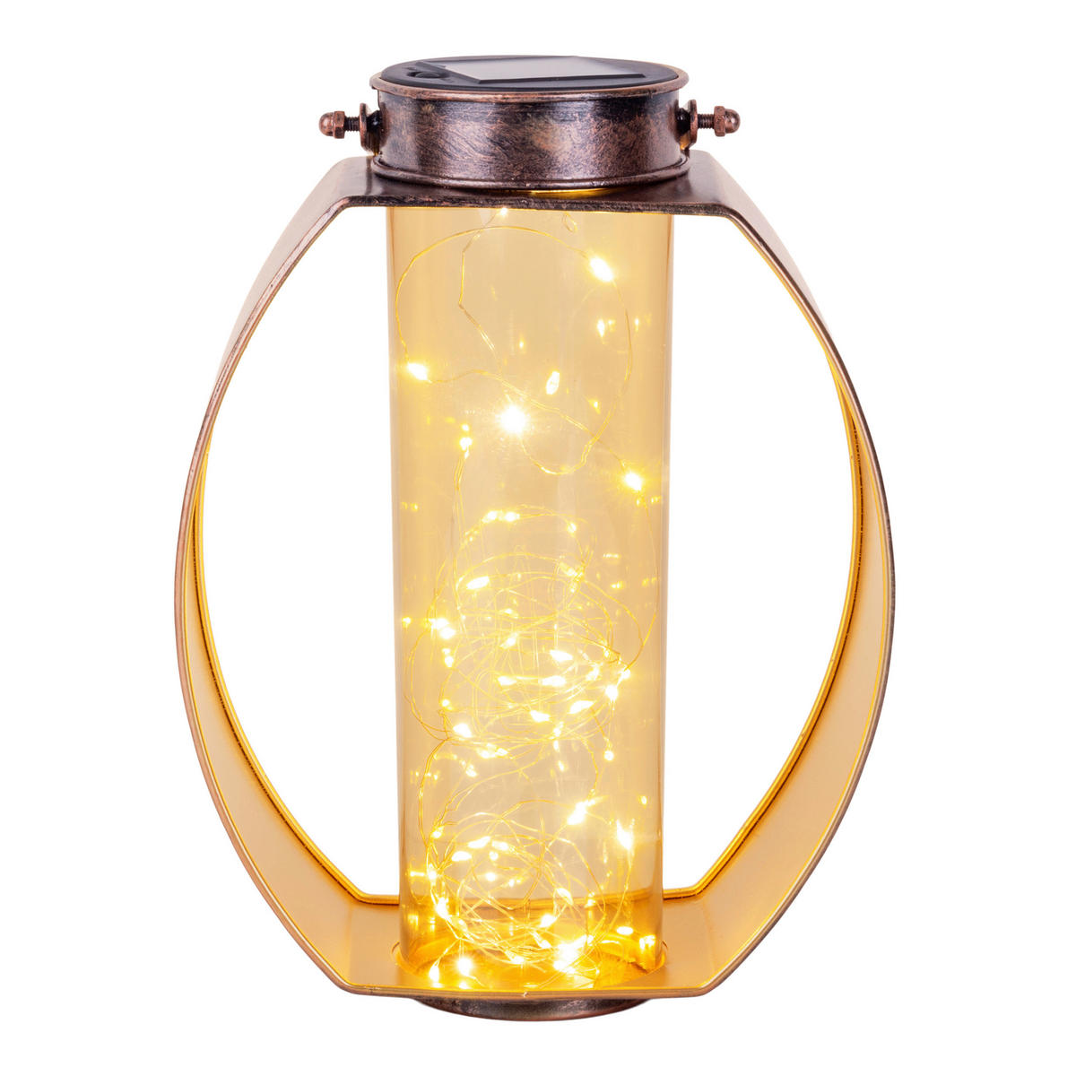 LED-Solarleuchte 5294101 gold Metall Acryl B/H/T: ca. 19,5x26x12,5 cm LED Solarleuchte FAIRYLIGHT - gold (19,50/26,00/12,50cm) - Näve Leuchten