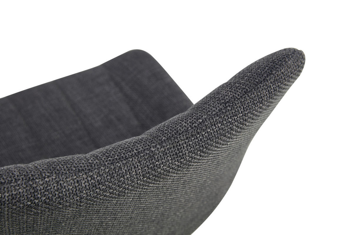 Stuhl LOTTA, 2er Set anthrazit schwarz Webstoff B/H/T: ca. 53x86x59 cm LOTTA, 2er Set - schwarz/anthrazit (53,00/86,00/59,00cm) - xonox.home