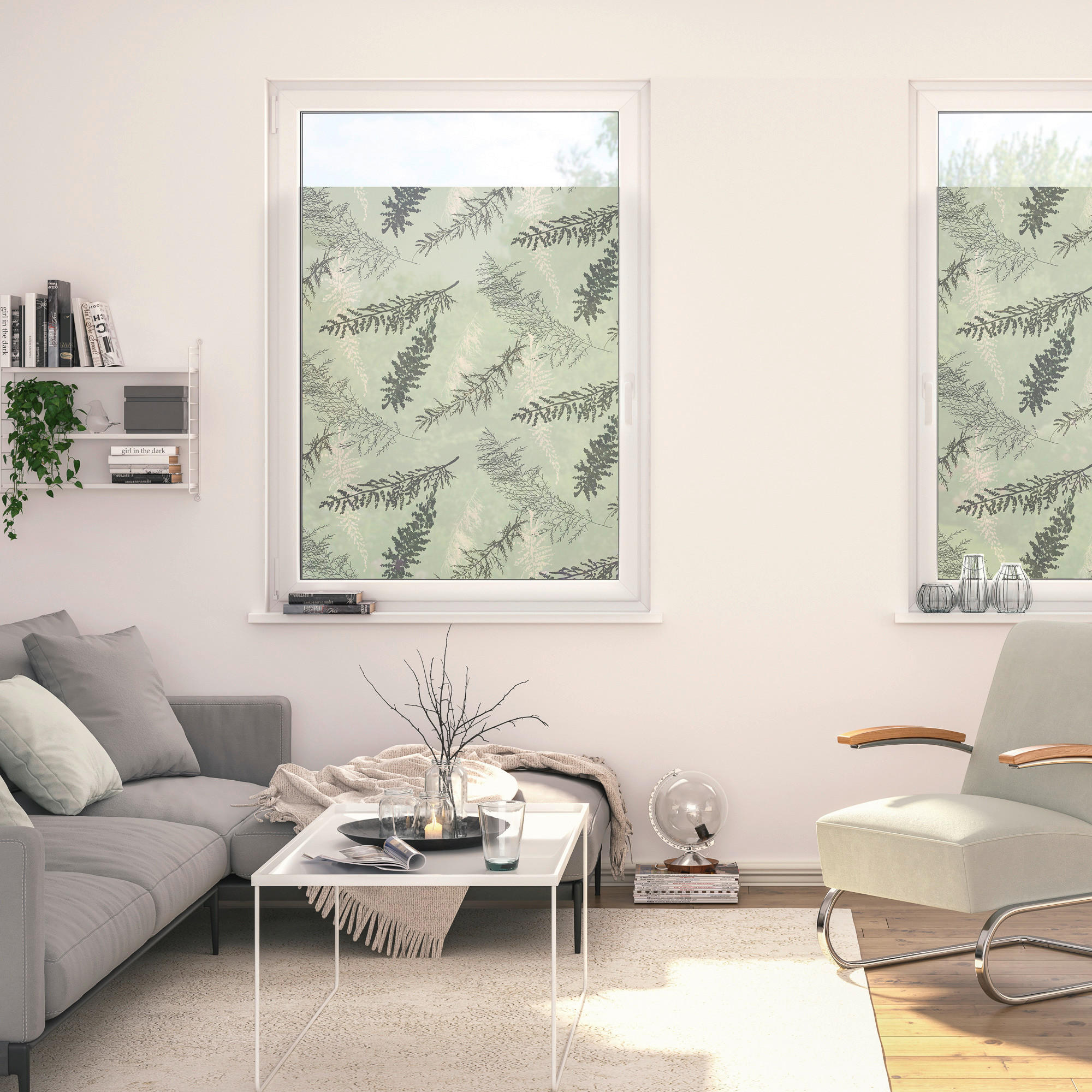 LICHTBLICK Fensterfolie Branches Natur Branches grün B/L: ca. 50x50 cm Branches - grün (50,00/50,00cm) - LICHTBLICK