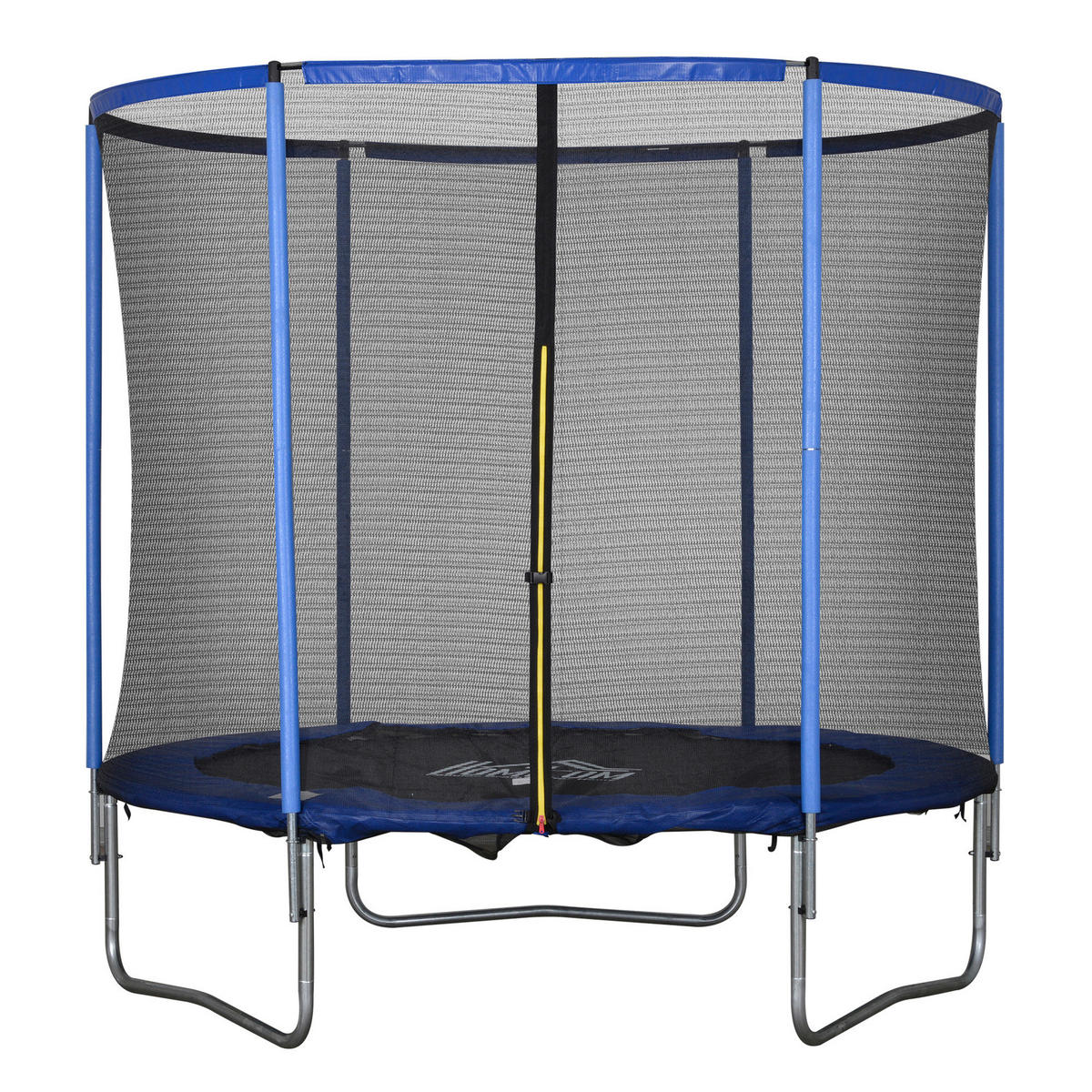 HOMCOM Trampolin blau B/H/L: ca. 244x244x240 cm Gartentrampolin - blau/schwarz (240,00/244,00/244,00cm) - HOMCOM