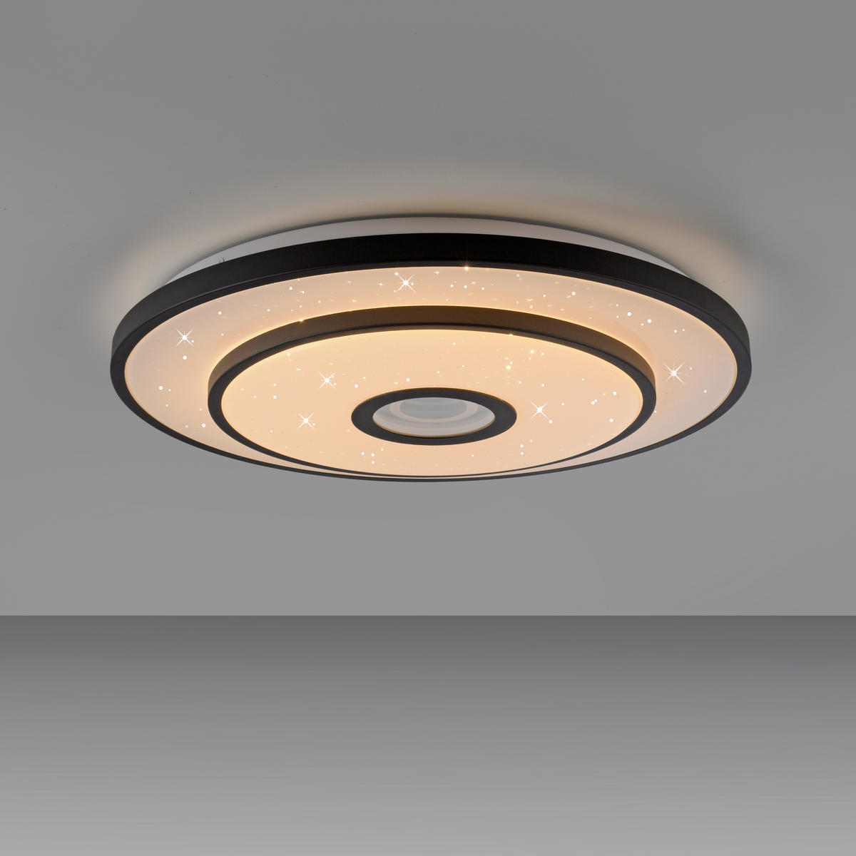 Just Light LED-Deckenleuchte schwarz H/D: ca. 7,5x50 cm LED-Deckenleuchte_Turanus - schwarz (50,00/7,50cm) - Just Light
