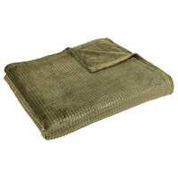 Wohndecke Wohndecke_XXL_Kästchen oliv - olive (180,00/210,00cm)