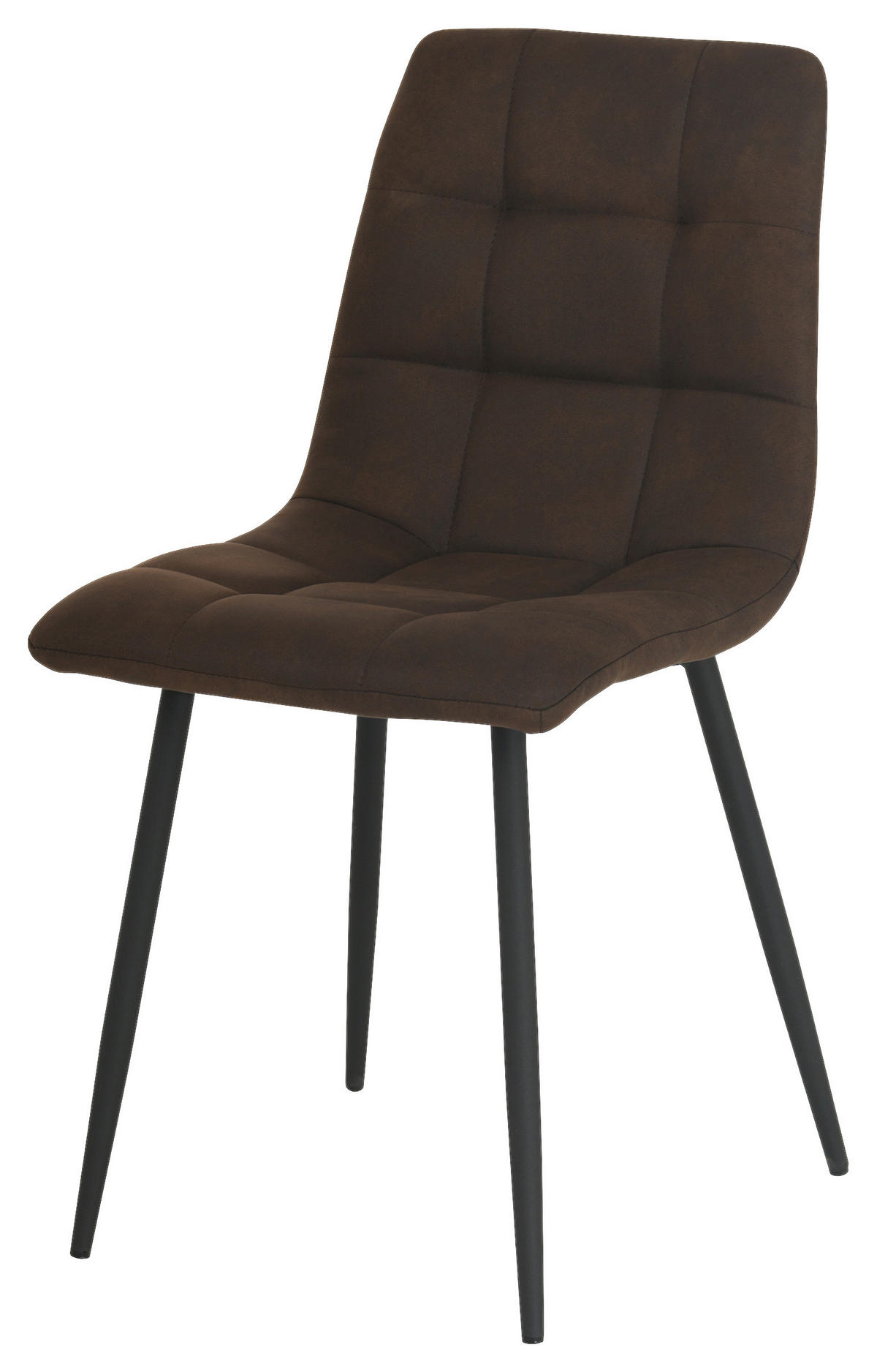 Stuhl Lech braun Microfaser B/H/T: ca. 45x88x53,5 cm Lech - braun/schwarz (45,00/88,00/53,50cm)