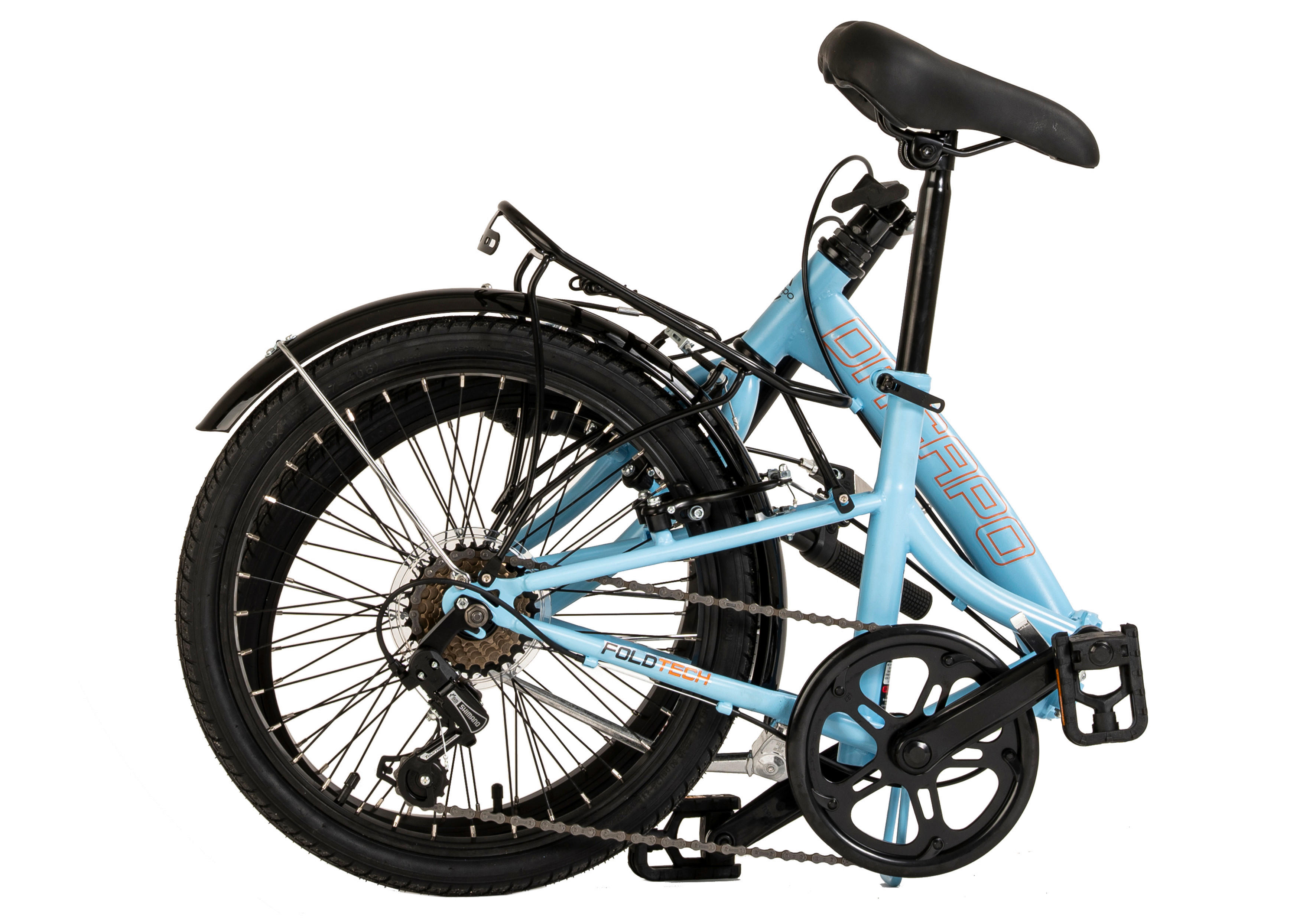 DaCapo Faltrad Foldtech Foldtech 20 Zoll Rahmenhöhe 32 cm 6 Gänge blau blau ca. 20 Zoll Foldtech - blau (118,00/23,00/55,00cm) - DaCapo