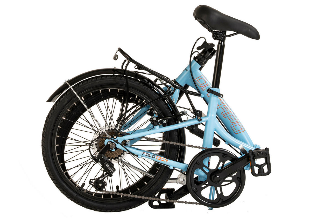 DaCapo Faltrad Foldtech Foldtech 20 Zoll Rahmenhöhe 32 cm 6 Gänge blau blau ca. 20 Zoll Foldtech - blau (118,00/23,00/55,00cm) - DaCapo