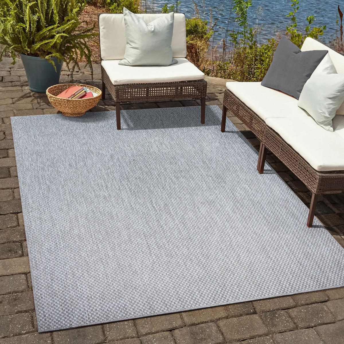Sanat Outdoorteppich MELISSA grau B/L: ca. 200x290 cm MELISSA - grau (200,00/290,00cm) - Sanat