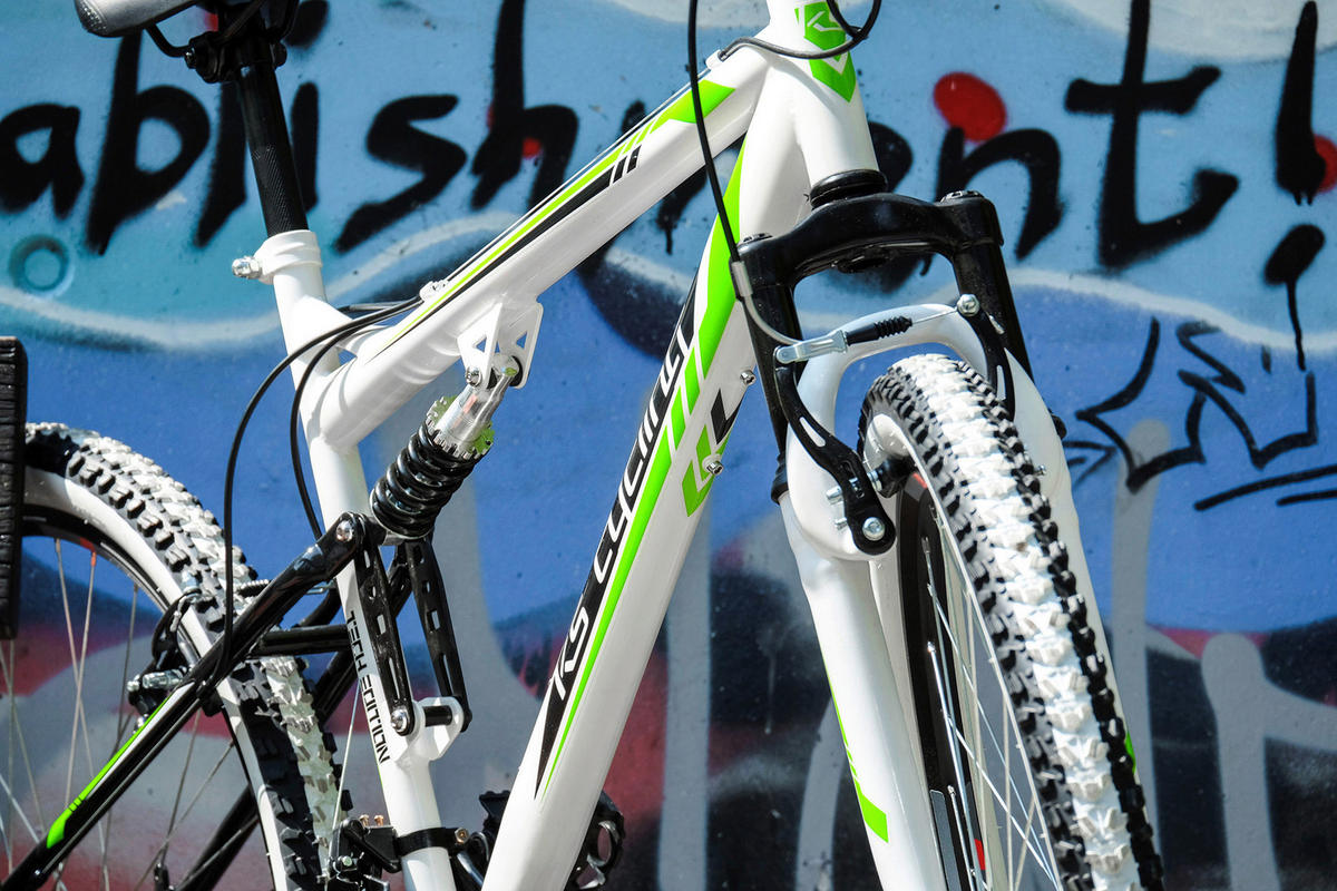KS-Cycling Mountain-Bike Fully Scrawler 568M weiß ca. 26 Zoll Scrawler - weiß (51,00cm) - KS-Cycling