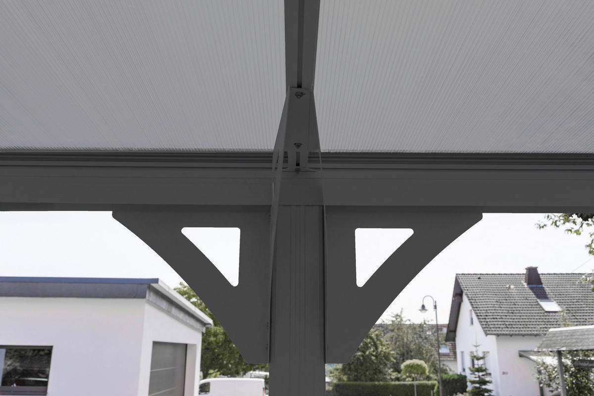 Westmann Carport 17m² B/H/T: ca. 300x220x576 cm 17m² - anthrazit (300,00/220,00/576,00cm) - Westmann