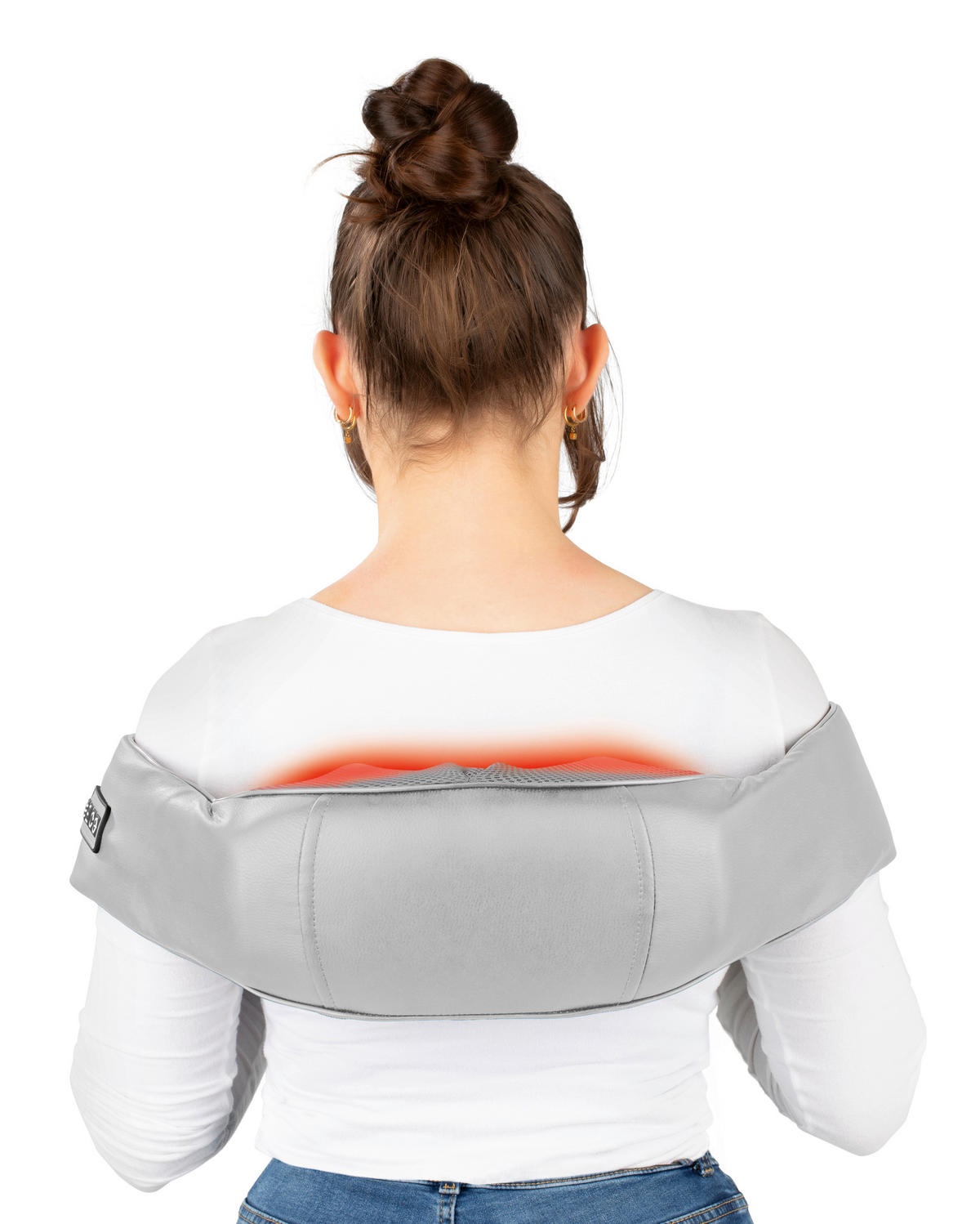 CLEANmaxx Shiatsu-Massagegerät grau lila Shiatsu-Massagegerät_VITALmaxx - lila/grau - CLEANmaxx