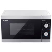 Sharp Mikrowelle mit Grill YC-MG01E-S silber Glas B/H/T: ca. 44x25,8x34,4 cm Mikrowelle YC-MG01E-S Sharp - silber (44,00/25,80/34,40cm) - Sharp