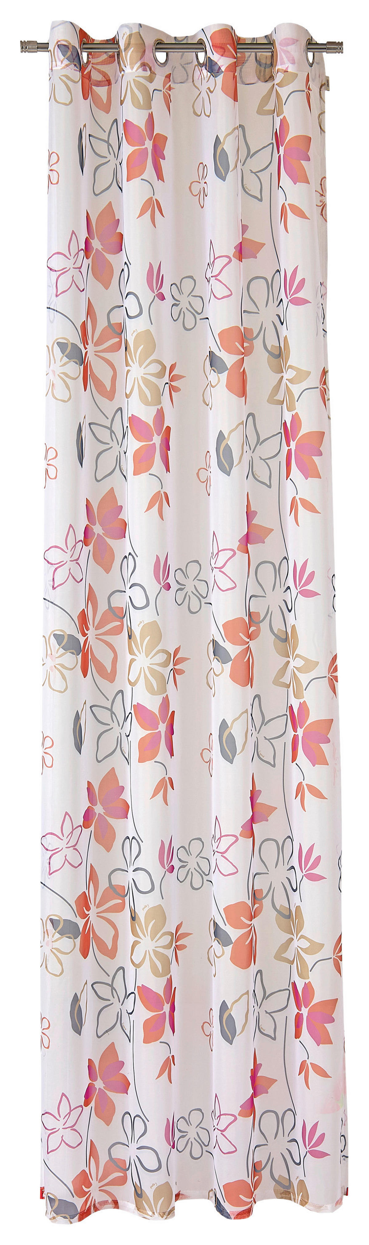 Esprit Ösenvorhang E-Joy rot B/L: ca. 140x250 cm E-Joy - rot (140,00/250,00cm) - Esprit