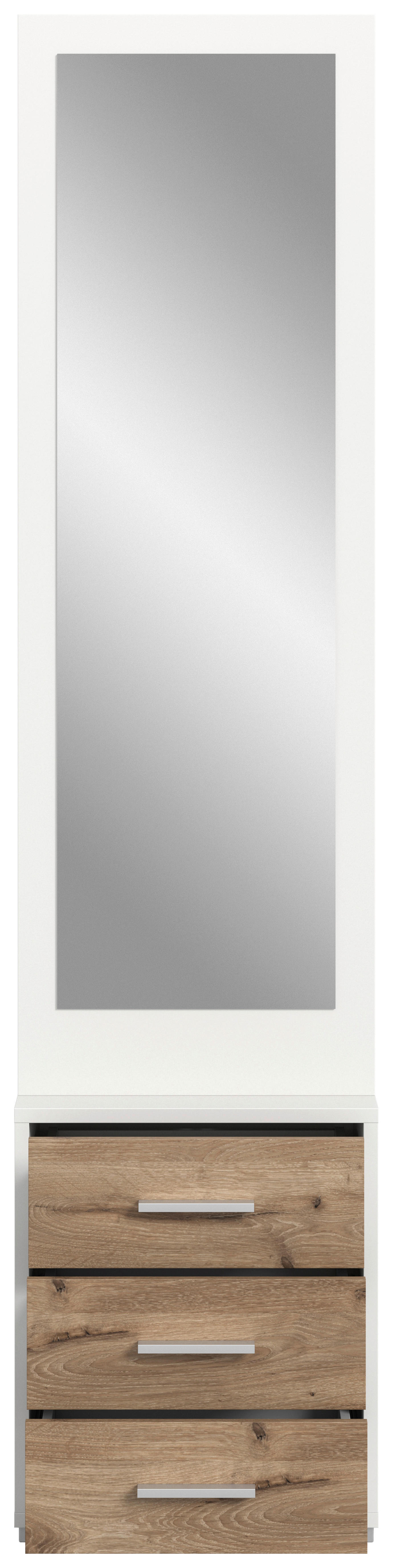 Thumbnail - Garderobe POLO weiß Nox Oak Nachbildung B/H/T: ca. 45x190x38 cm