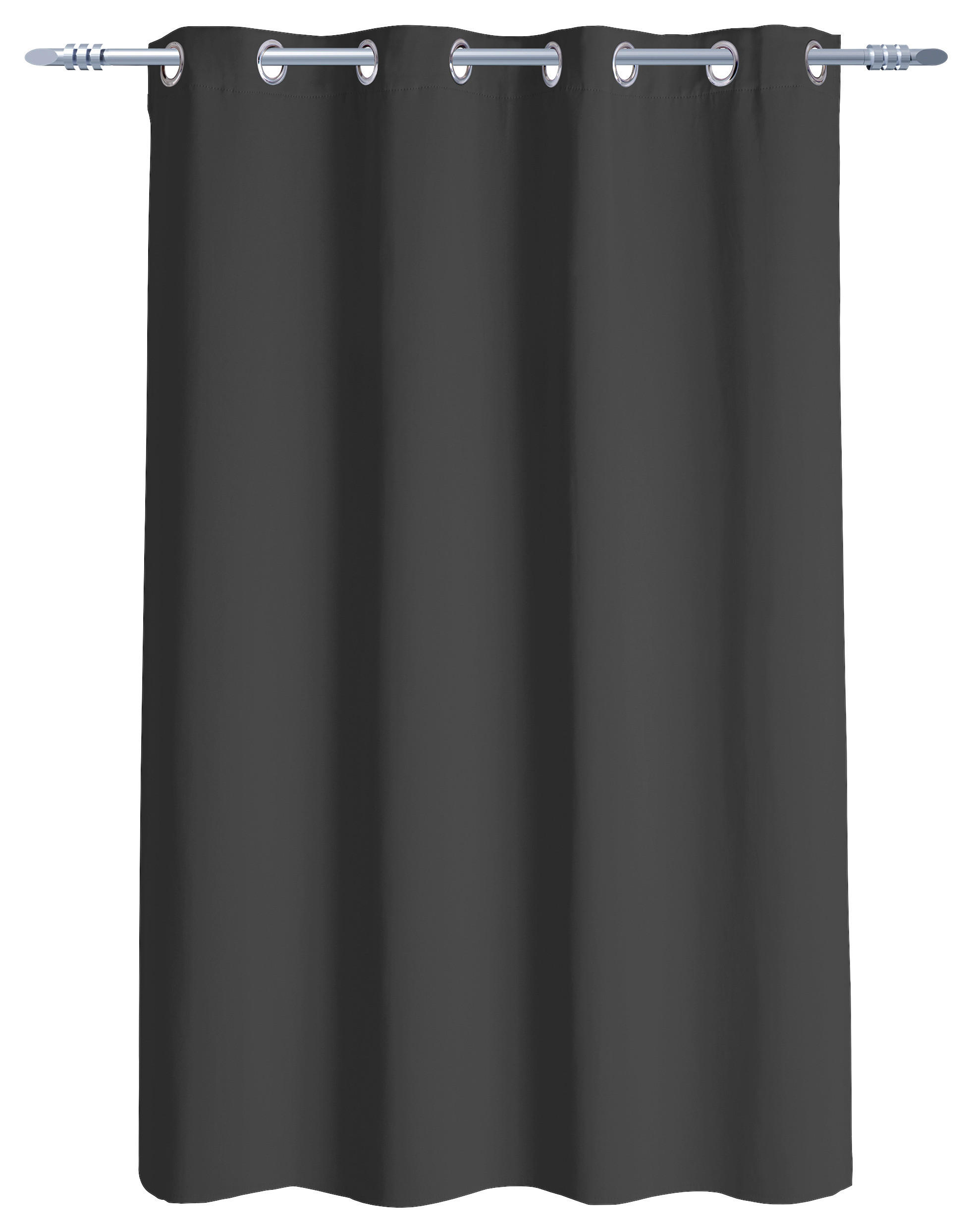 Ösenvorhang Verona anthrazit B/L: ca. 140x145 cm Verona - anthrazit (140,00/145,00cm)