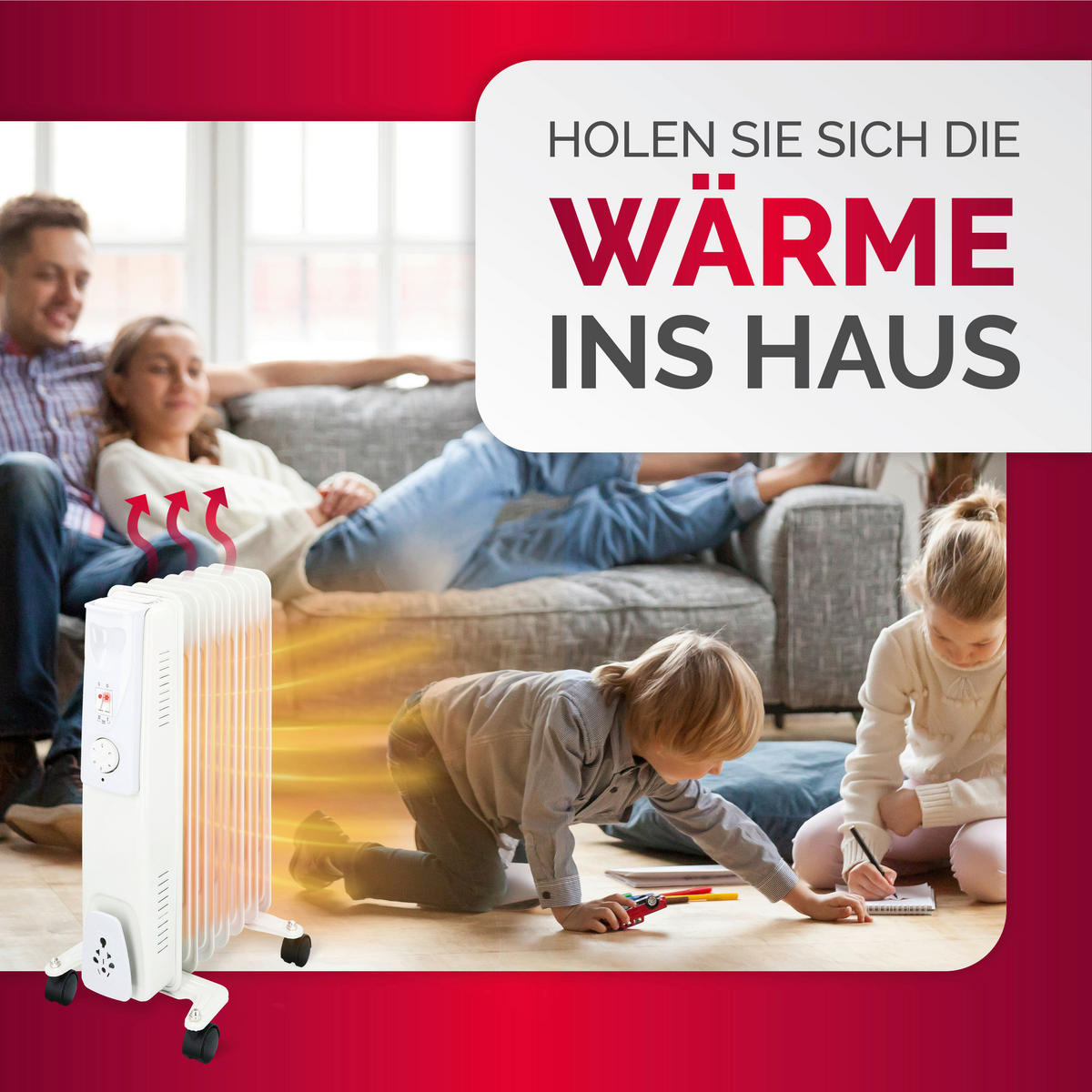 Ölradiator weiß Metall B/H/L: ca. 23,5x55x33 cm ca. 1500 W Ölradiator - weiß (33,00/23,50/55,00cm)