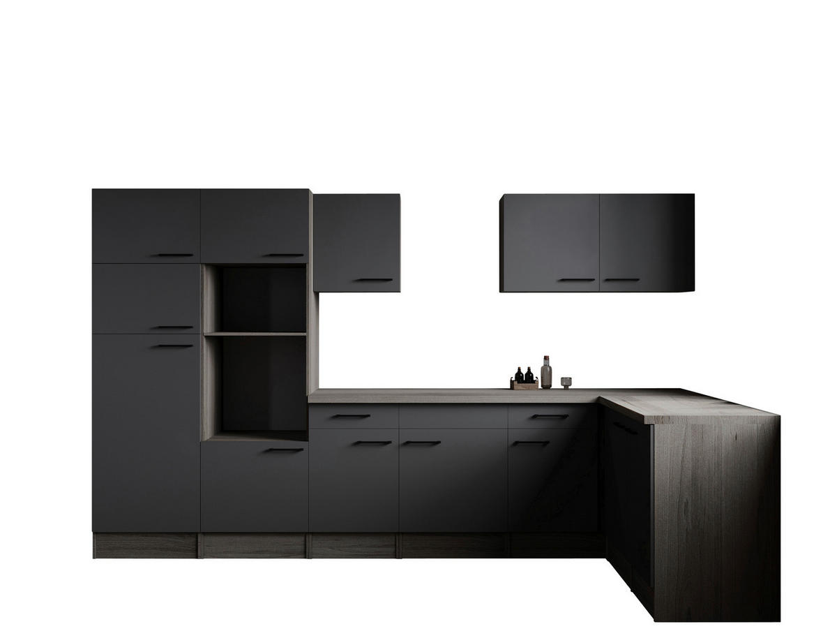 Winkelküche Oliver B/H/T: ca. 340x205x172 cm Oliver - Eiche/grau (340,00/205,00/172,00cm) - Respekta