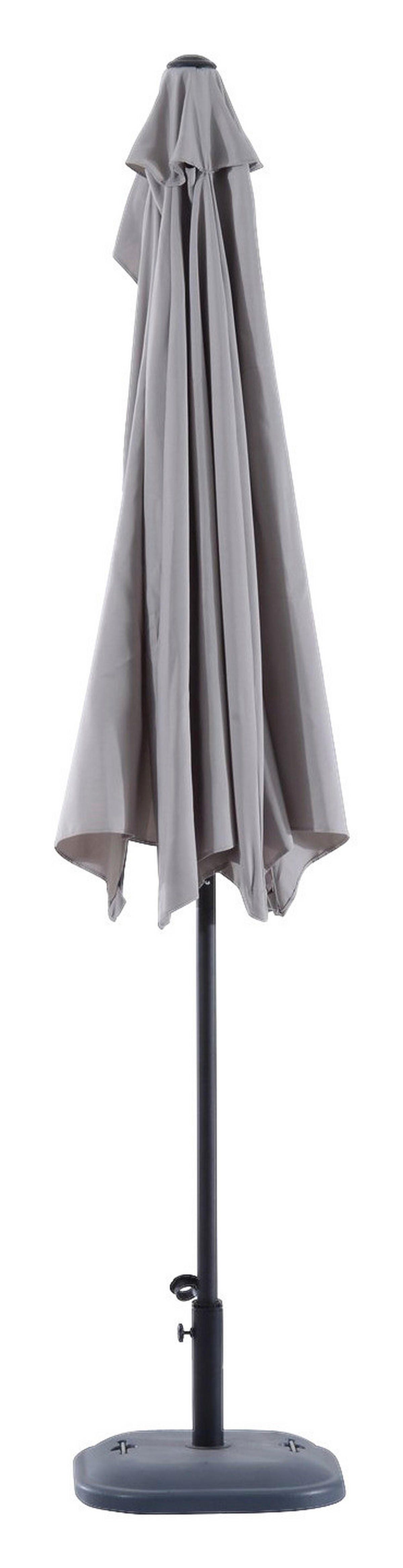 Outsunny Sonnenschirm grau Aluminium B/H/L: ca. 150x249x293 cm Sonnenschirm - grau (293,00/150,00/249,00cm) - Outsunny