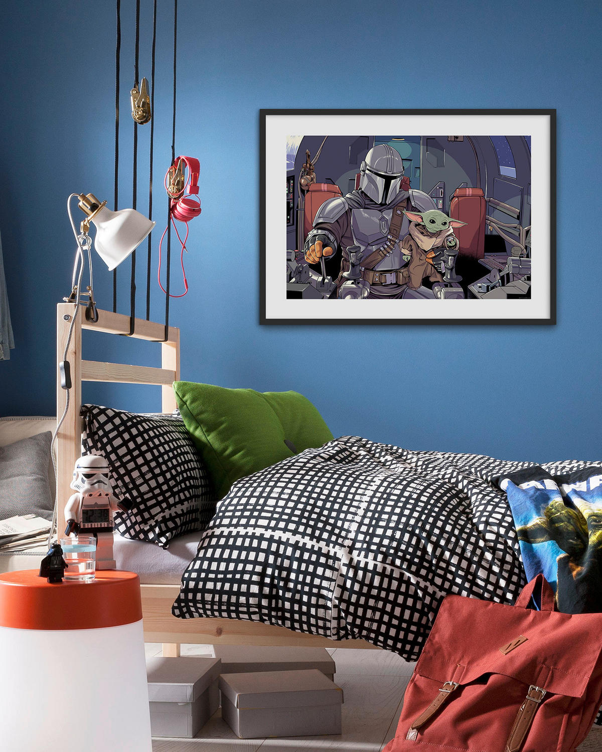 Komar Poster Mandalorian The Child Cockpit Disney B/L: ca. 50x40 cm Mandalorian The Child Cockpit - (50,00/40,00cm) - Komar