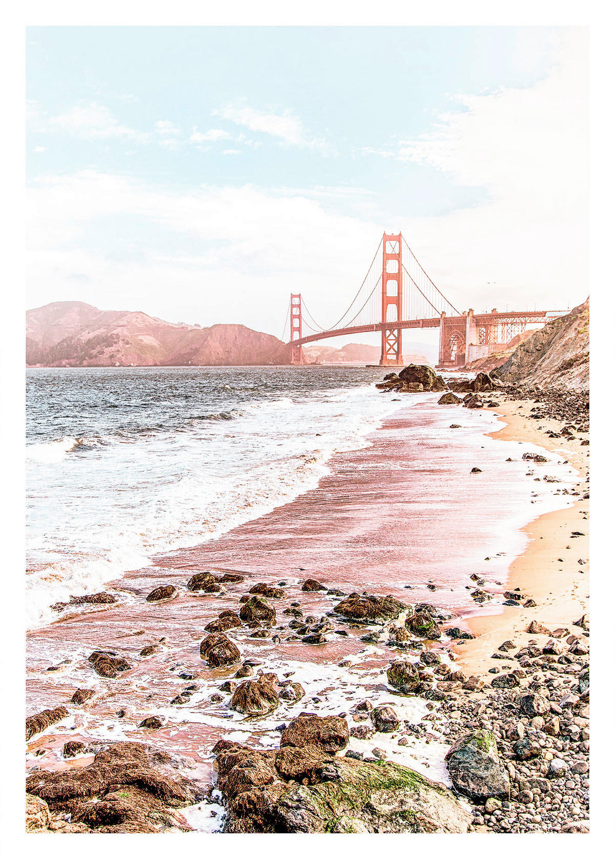 Komar Poster Golden Gate Brücke B/L: ca. 50x70 cm Golden Gate - (50,00/70,00cm) - Komar