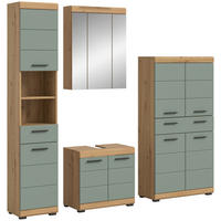 Badezimmer-Set Scout Eiche Artisan Nachbildung salbei Nachbildung B/H/T: ca. 186x191x34 cm Scout - Eiche/salbei (186,00/191,00/34,00cm) - xonox.home