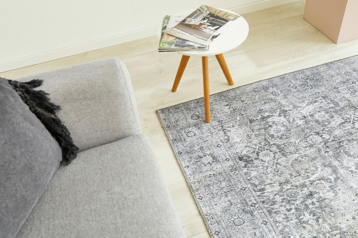 Luxor Living Teppich Lago grau B/L: ca. 240x340 cm Lago - anthrazit/grau (240,00/340,00cm) - Luxor Living