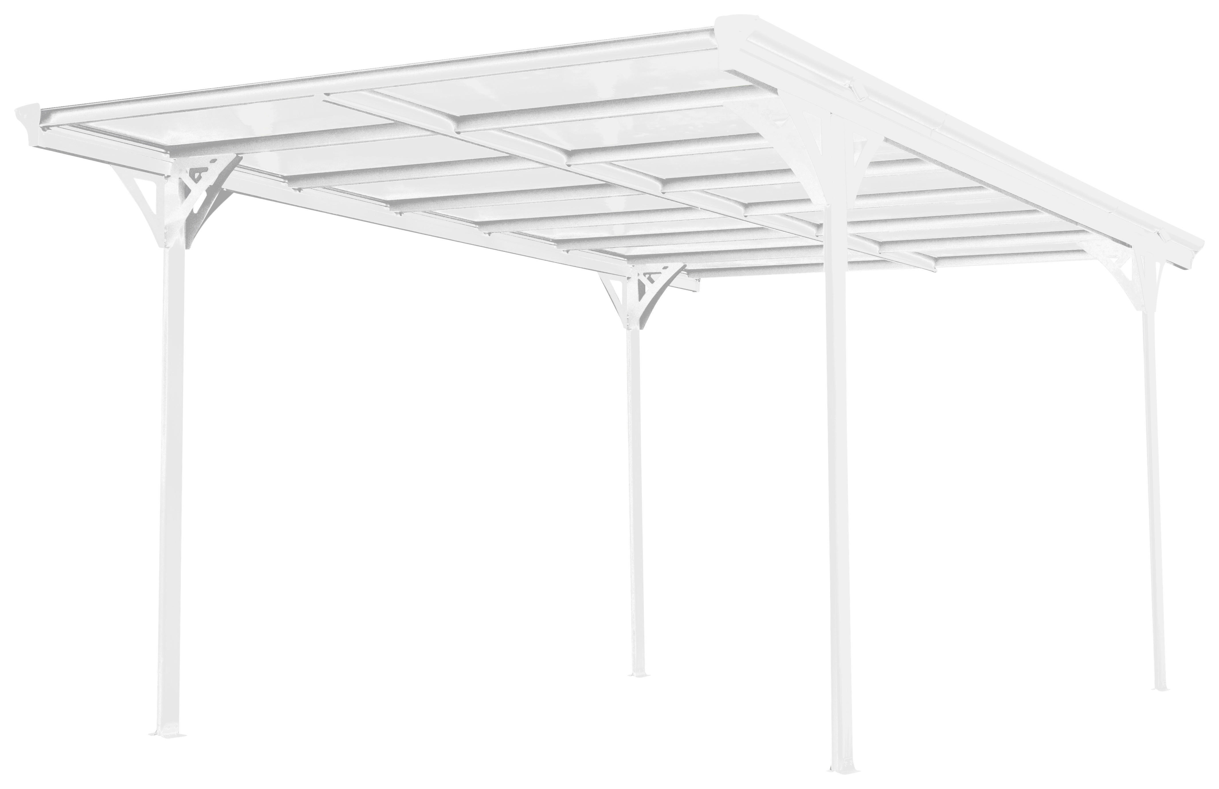 Westmann Carport 15m² B/H/L: ca. 305x232x503 cm 15m² - weiß (503,00/305,00/232,00cm) - Westmann
