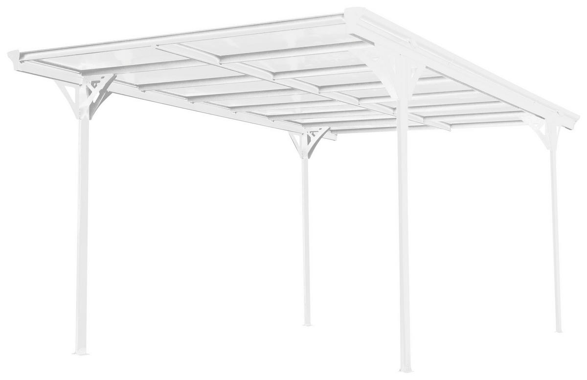 Westmann Carport 15m² B/H/L: ca. 305x232x503 cm 15m² - weiß (503,00/305,00/232,00cm) - Westmann