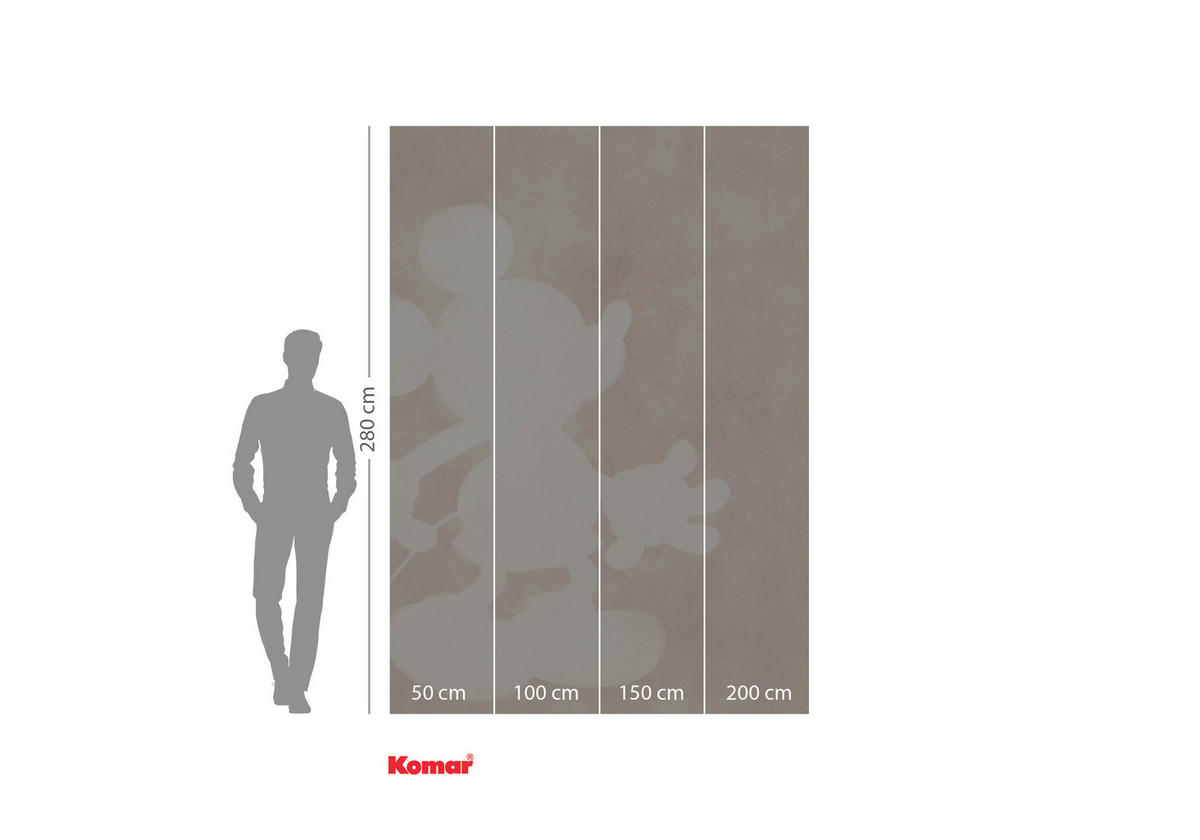 Komar Fototapete Mickey Contour IADX4-052 B/H: ca. 200x280 cm Mickey Contour IADX4-052 - (200,00/280,00cm) - Komar
