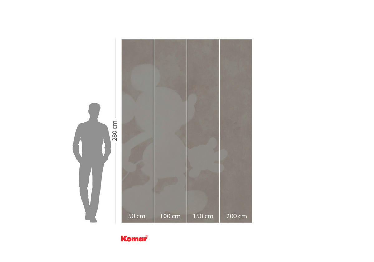 Komar Fototapete Mickey Contour bei IADX4-052 cm kaufen 200x280 ▷ ca. POCO online B/H
