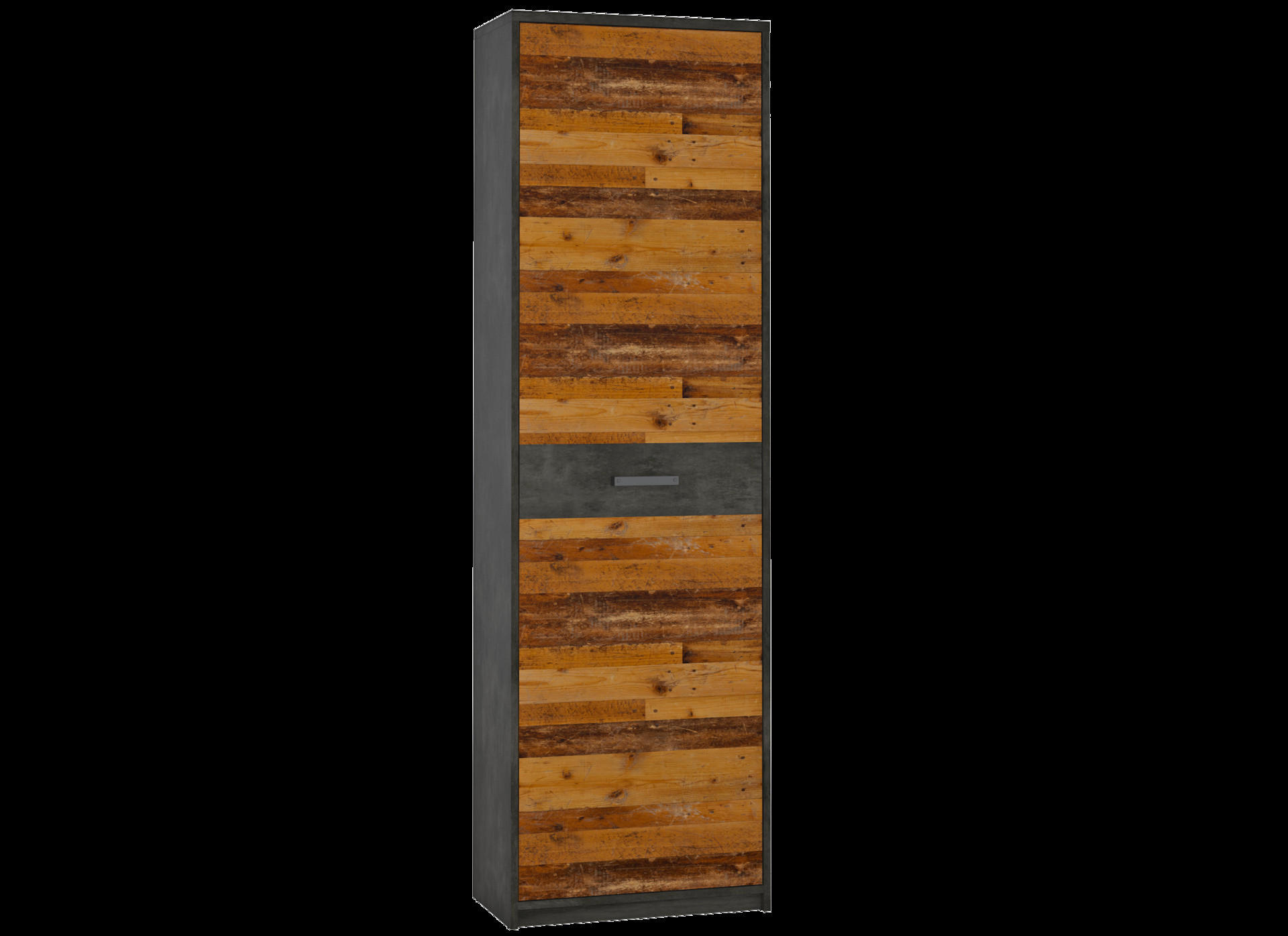 Garderobenschrank Perugia Fresko Nachbildung Old Wood Nachbildung B/H/T: ca. 59x197x34 cm Perugia - (59,00/197,00/34,00cm)