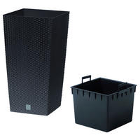 Prosperplast Blumentopf RATO SQUARE anthrazit Kunststoff B/H/L: ca. 32,5x61x32,5 cm RATO SQUARE - anthrazit (32,50/32,50/61,00cm) - Prosperplast