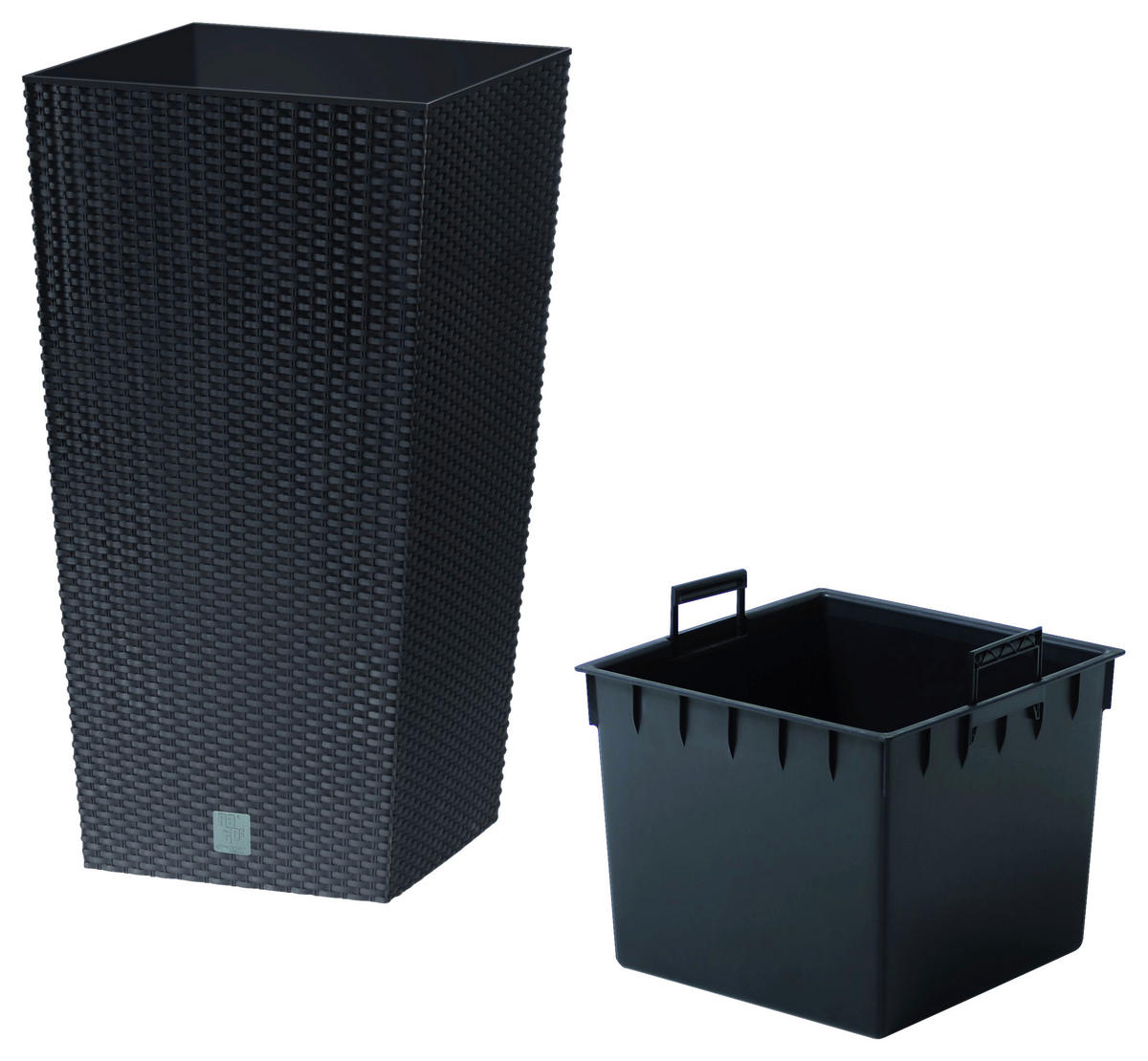 Prosperplast Blumentopf RATO SQUARE anthrazit Kunststoff B/H/L: ca. 32,5x61x32,5 cm RATO SQUARE - anthrazit (32,50/32,50/61,00cm) - Prosperplast