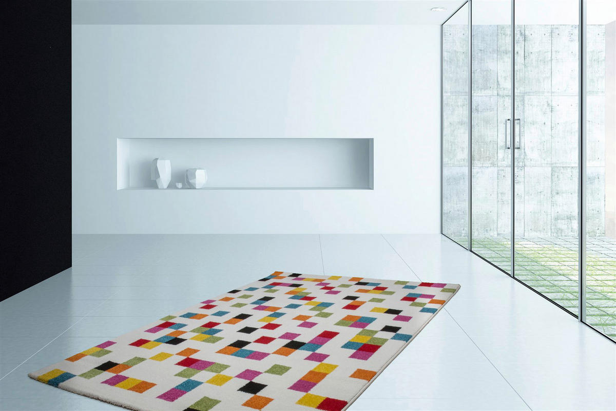 Kayoom Kurzflorteppich Guayama 243 mehrfarbig B/L: ca. 120x170 cm Guayama 243 - mehrfarbig (120,00/170,00cm) - Kayoom