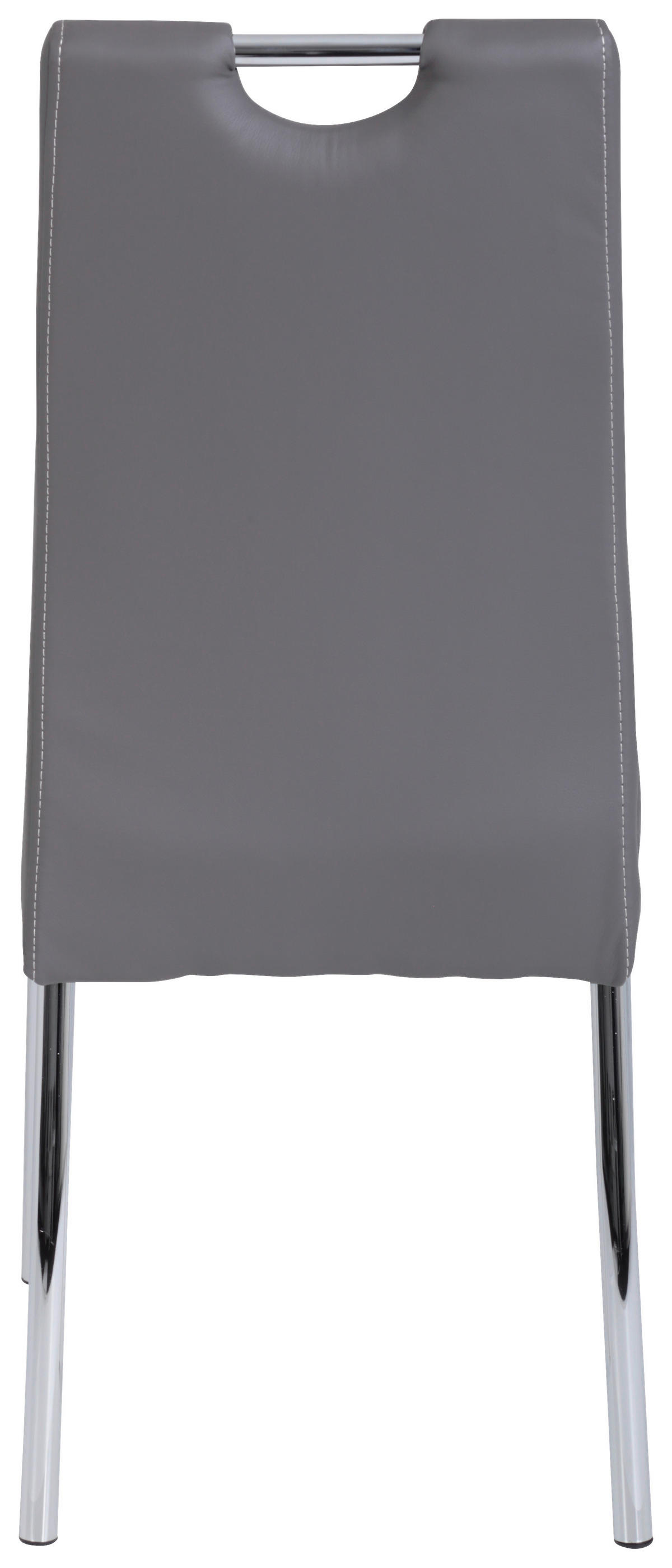 Stuhl Susi 2er Set grau Kunstleder B/H/T: ca. 44x98x61 cm Susi 2er Set - grau (44,00/98,00/61,00cm) - Hela