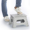 Zeller Klapphocker grau B/H/L: ca. 28x22x35 cm Klapphocker - grau (35,00/28,00/22,00cm) - Zeller