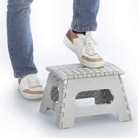 Zeller Klapphocker grau B/H/L: ca. 28x22x35 cm Klapphocker - grau (35,00/28,00/22,00cm) - Zeller