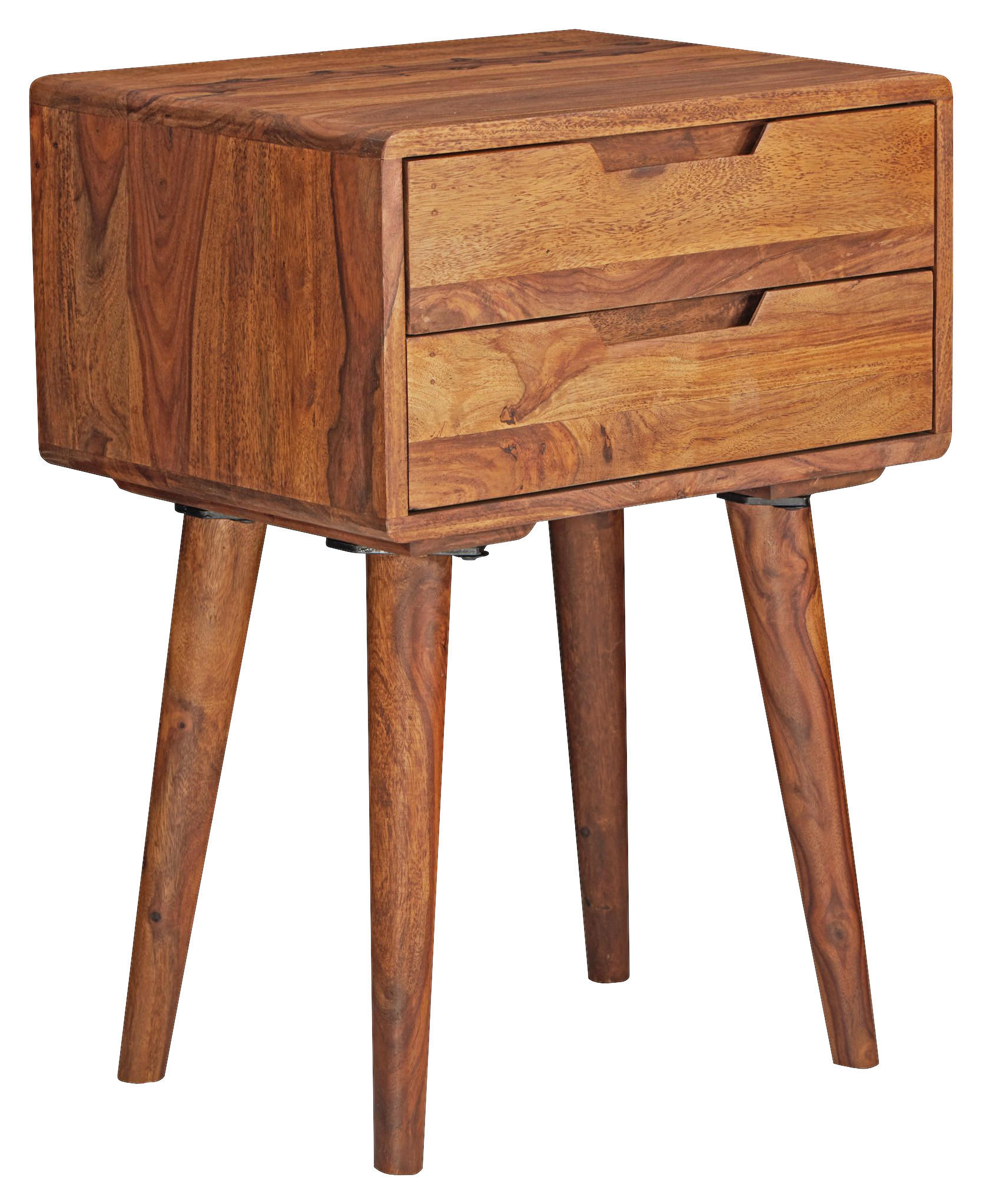 Nachtkonsole braun B/H/T: ca. 47x66x36 cm Nachtkonsole - braun (47,00/66,00/36,00cm) - Wohnling