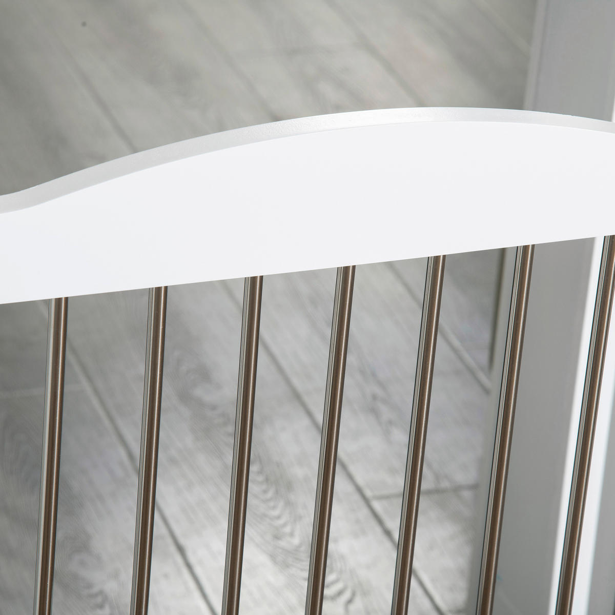 PawHut Hunde-Absperrgitter weiß Stahl B/H/L: ca. 30x80x154 cm Hunde-Absperrgitter - weiß (154,00/30,00/80,00cm) - PawHut