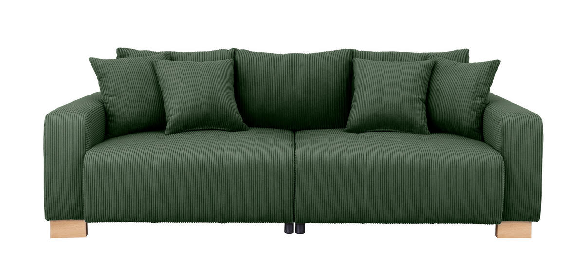 Big Sofa Alpha New grün Microfaser B/H/T: ca. 244x85x112 cm Alpha New - buche/grün (244,00/85,00/112,00cm)