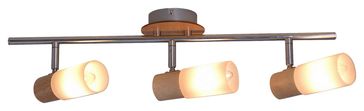 Näve Leuchten Spotleuchte Todtnau 1283223 natur Metall Glas Kunststoff B/H/T: ca. 21x19,8x60 cm 3 Brennstellen Todtnau - natur (21,00/19,80/60,00cm) - Näve Leuchten